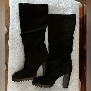 Aldo Boots‎ Suede Black Lug Soles Size 9 40